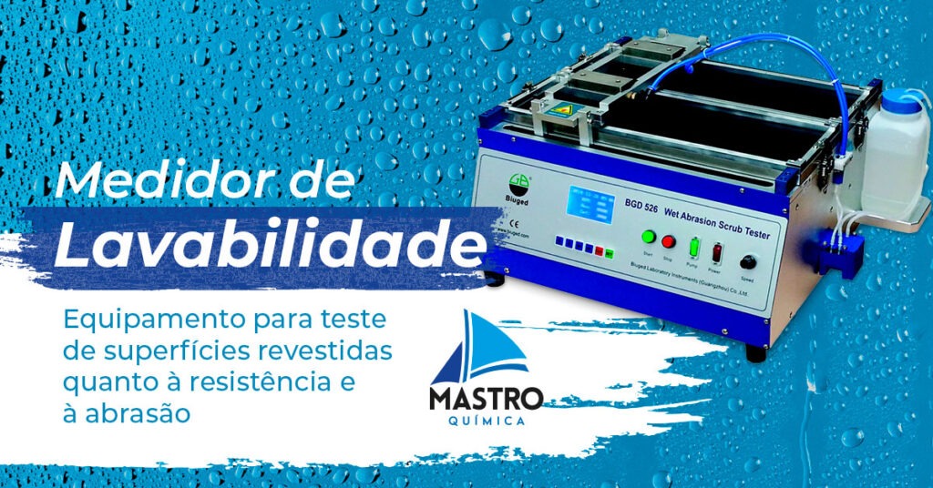 mastro quimica medidor lavabilidade abrasao teste superficies